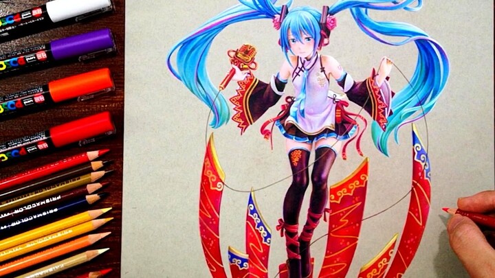 Pemodelan di atas kertas ~ Hatsune Miku