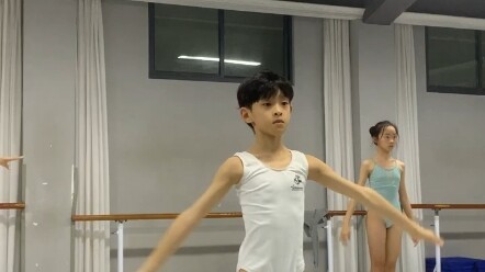 Ballet boys and girls training