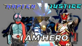 KAPTEN JUSTICE AMV!!! I AM HERO(@Kapten Justice Official)