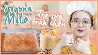 Đột nhập hội YÊU BẾP học cách làm bánh Dalgona Milo siêu hot, trà sữa trân châu chuẩn vị | Hạnh Chee