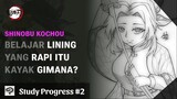 [ #2 Study Progress ] Gambar Shinobu Kochou Sambil Belajar Nge-Lineart yang Rapi