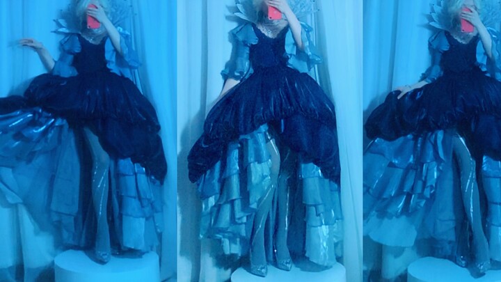 [Fifth personality cos] Mrs. Red's night tide is so beautiful~ The skirt is like a wave