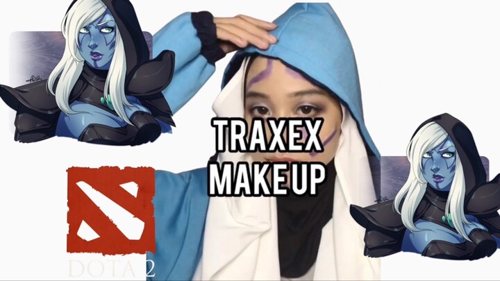 Drow ranger DotA Hijab Make Up.