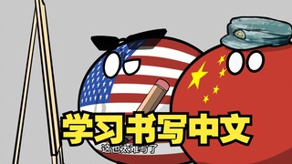 【波兰球】学习书写中文