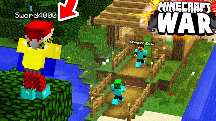 We found this ENEMY BASE... and now we are at WAR! - Minecraft at War #1