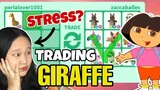 WHAT PEOPLE TRADE FOR GIRAFFE IN ADOPT ME *DORA TRADES ME* (W/F/L?) *Roblox Tagalog*