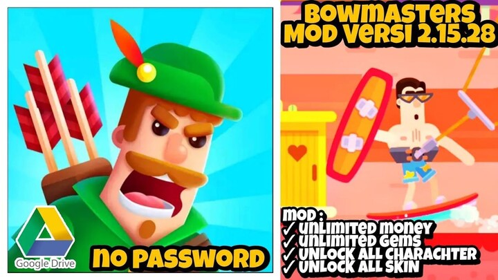 Bowmasters Mod Apk Update  Versi 2.15.28 - Mod Unlimited Coins - No Password