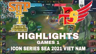 Highlight SGP vs BTS Ván 1 Icon Series SEA 2021 Liên Minh Tốc Chiến SaiGon Phantom vs Burst The Sky