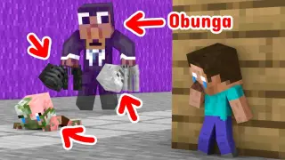 Monster School : The Ghost Of OBUNGA - Horror Story - Minecraft Animation