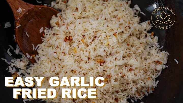 EASY Garlic Fried Rice | #StayHome Cook #WithMe