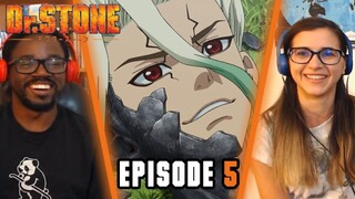 STONE WORLD THE BEGINNING! | Dr. Stone Episode 5 Reaction