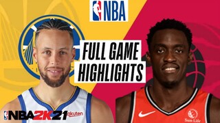 WARRIORS vs RAPTORS I Full Game Highlights I November 21, 2021 I Regular Season I NBA2k21