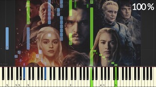 Game of Thrones Medley (Arr. by Jarrod Radnich) - Piano Tutorial w/ fingering - 100% Speed