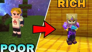 🔴 HELPING POOR BECOME RICH😍 IN SKYBLOCK -BLOCKMAN GO SKYBLOCK