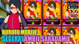 Naruto Boruto Mobile 3D Review New Uchiha Sarada Super Beauty LOLI - Gameplay Android