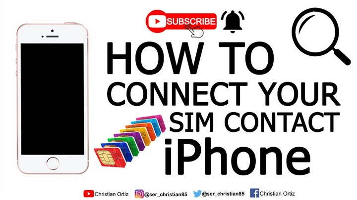 How to put your Sim Contacts to your iPhone devices