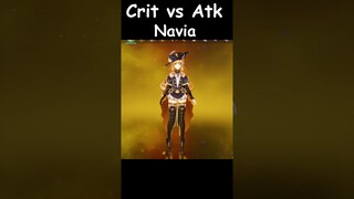 Crit vs atk!! Best Build for C0 Navia? [ Genshin Impact ] #genshinimpact #genshin #dyspro