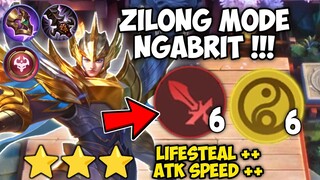 ZILONG MODE NGABRIT!! COMBO 6 CADIA 6 WEAPON MASTER MAGIC CHESS UPDATE COMBO TERBARU 2022