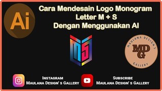 Cara Mendesain Logo Monogram Letter M + S Dengan Menggunakan AI