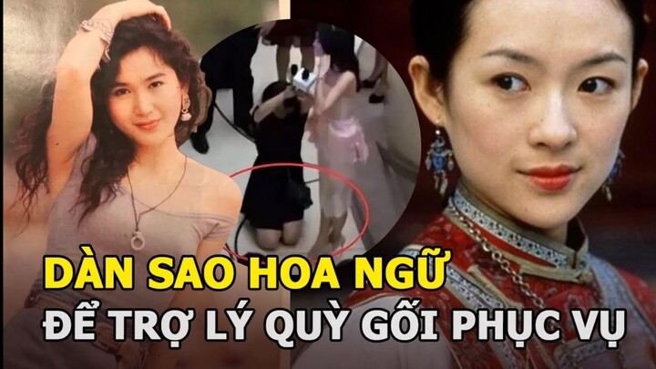 Chương Tử Di, Nghê Ni và dàn sao Hoa Ngữ để trợ lý quỳ gối phục vụ, hầu hạ