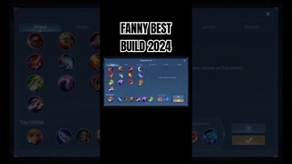 Fanny Best Build 2024 #shorts #mlbb