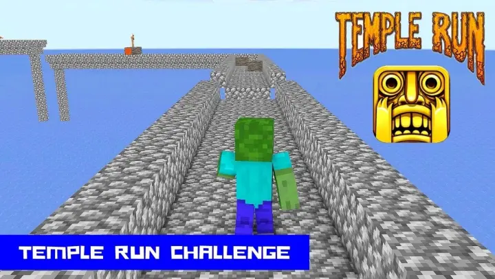 Monster School : TEMPLE RUN CHALLENGE - Minecraft Animation