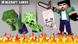 FLOOR IS LAVA IN MONSTER SCHOOL - Challenge Minecraft Animation