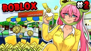 เมื่อกบมาขายน้ำมะนาว เล่นจนตัน 100% | Roblox - Lemonade Tycoon 🍋 [OBBIES!] EP.2