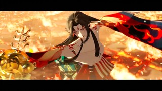 [4K HDR 120FPS] "Onmyoji" Suzuhiko Hime CG versi remake dari pengorbanan dingin membakar jiwa, dan hati menyala selamanya.