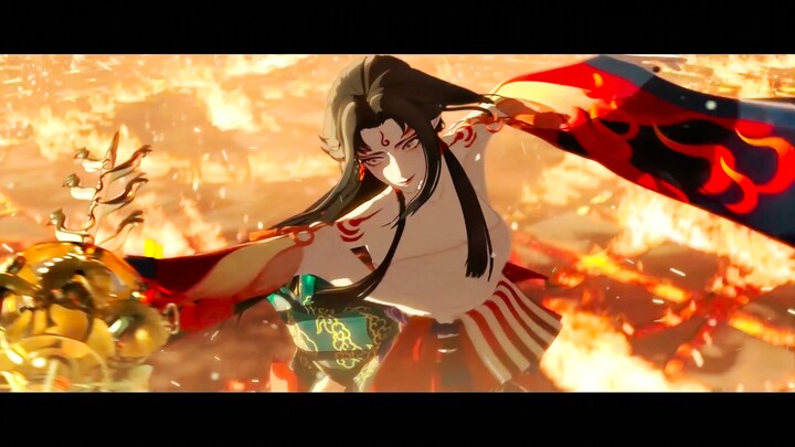 [4K HDR 120FPS] "Onmyoji" Suzuhiko Hime CG remake version of the cold sacrifice burns the soul, and the heart fires forever.