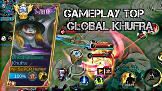 TOP GLOBAL KHUFRA MENGAMUK DI LAND OF DOWN | MLBB