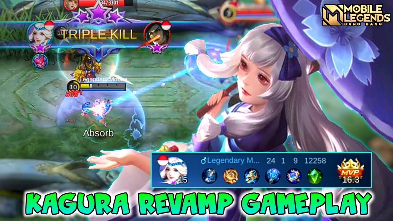 Kagura Revamp , Kagura Legendary Gameplay - Mobile Legends Bang Bang -  BiliBili