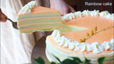 [Ẩm thực] Làm bánh crepe ngàn lớp cầu vồng tặng sinh nhật bạn