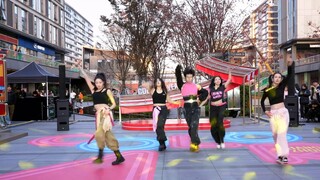 【985】Body extreme challenge with five supermodels! MEOVV's new song is super neat and neatly covered