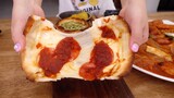 Mukbang  tteokbokki làm từ bánh tráng và pizza #mukbang