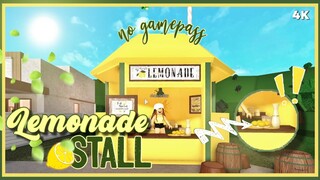 Bloxburg Lemonade Stall No Gamepass Speedbuild