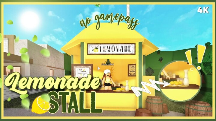 Bloxburg Lemonade Stall No Gamepass Speedbuild