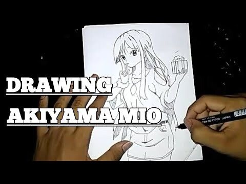Speed Drawing Akiyama Mio from K-ON!