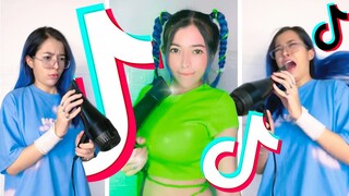 Tik Tok Sấy Tóc Biến Hình | Trào Lưu TikTok Mới | Lyn Lyn x Vê Vê | Linh Vy Channel #366