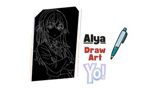 Yo! Draw Art Alya Sometimes Hides her Feelings in Russian.