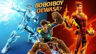 Boboiboy Tahap 3 atau Ayah Boboiboy Besar? Zack Zero Vs Mechamato