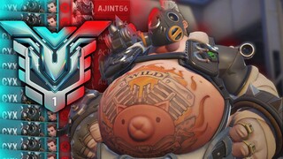 ROADHOG DOMINATES IN GRANDMASTER IN OVERWATCH 2!