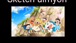 bài hát Sketch-aimyon  trong phim Doraemon Nobita và câu chuyện thế giới tranh ảnh 2025