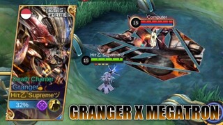 SCRIPT SKIN GRANGER X MEGATRON TRANSFORMERS NO PASSWORD - MOBILE LEGENDS