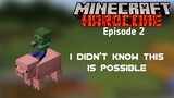 A pig spawned with...? Minecraft Hardcore (#2)