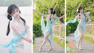 Ah~ keindahan dalam cheongsam harum sekali. Di samping Danau Barat Su Di, saya mengajak Anda untuk m