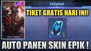 LOGIN SEKARANG ! TIKET GRATIS PLAYER GRATISAN SUDAH RILIS, BERSIAP PANEN SKIN EPIK !!