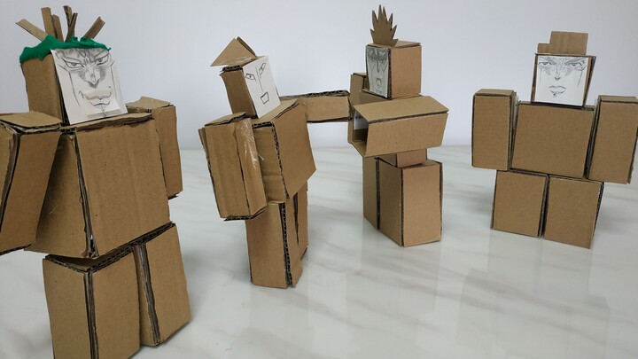 Cardboard Man dio fights Jotaro [Cardboard Man Series]