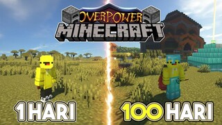 100 HARI DI MINECRAFT TAPI AKU PAKE DATAPACK OVERPOWER FURNACE !