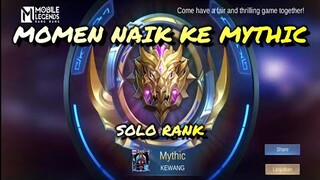 MOMEN NAIK KE MYTHIC SOLO RANKED LEPAS JOHANSON DAN NANA